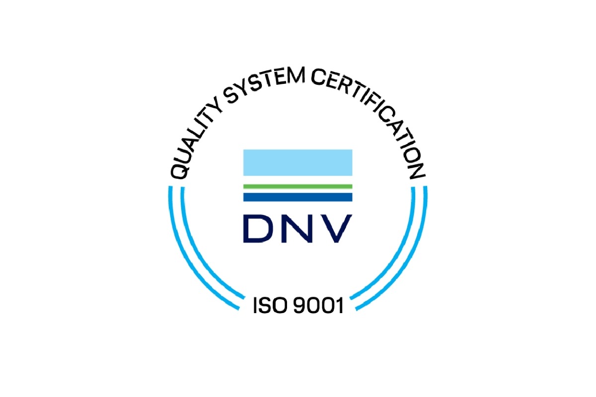 Quality System Certification ISO 9001 van DNV